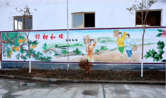 南城乡镇文化墙 乡风文明焕发新活力